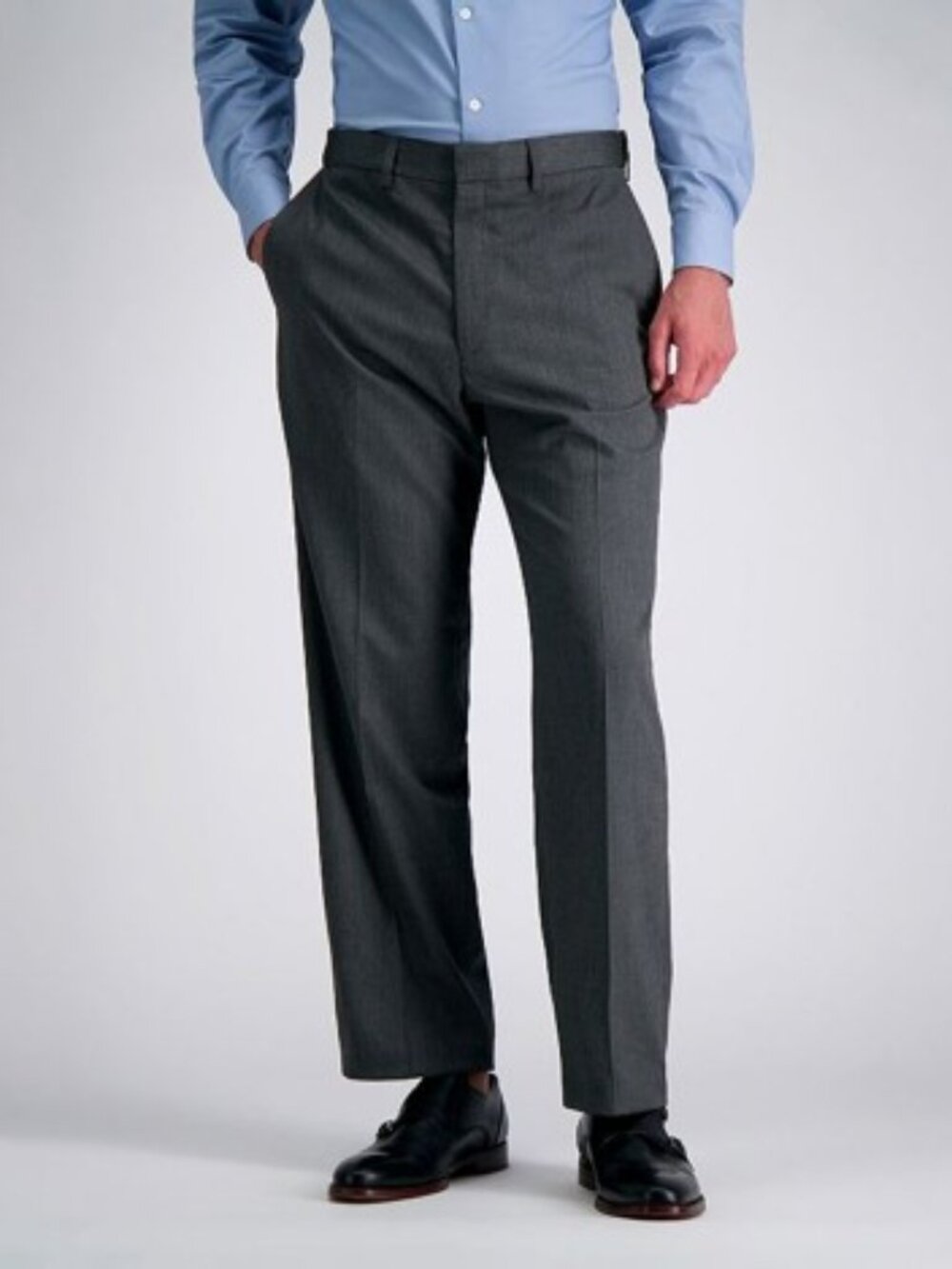 Men's J.M. Haggar Premium Classic-Fit Stretch Pants, Size: 36W X 32L, Dark Gray